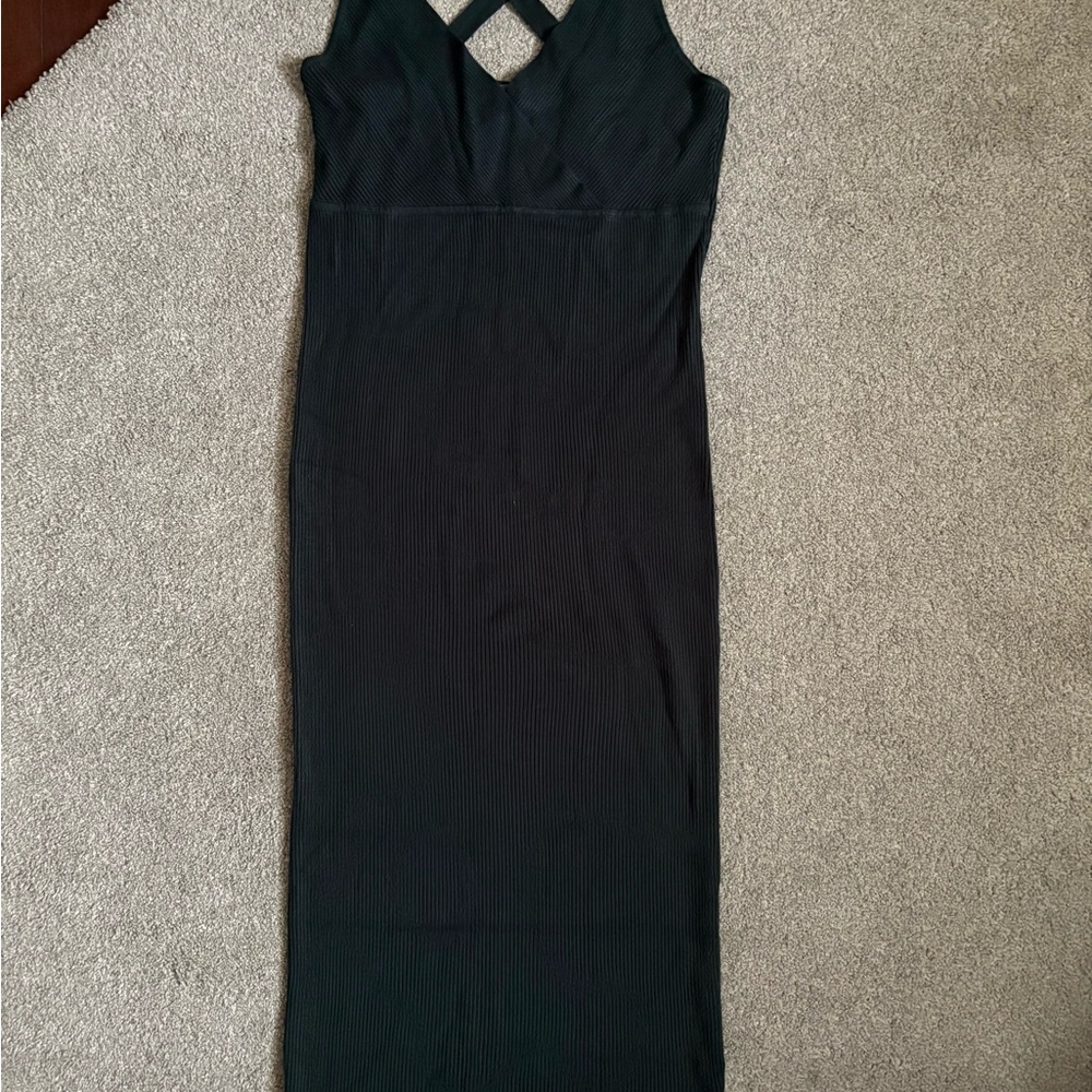 Thyme Maternity Black Halter Bodycon Dress